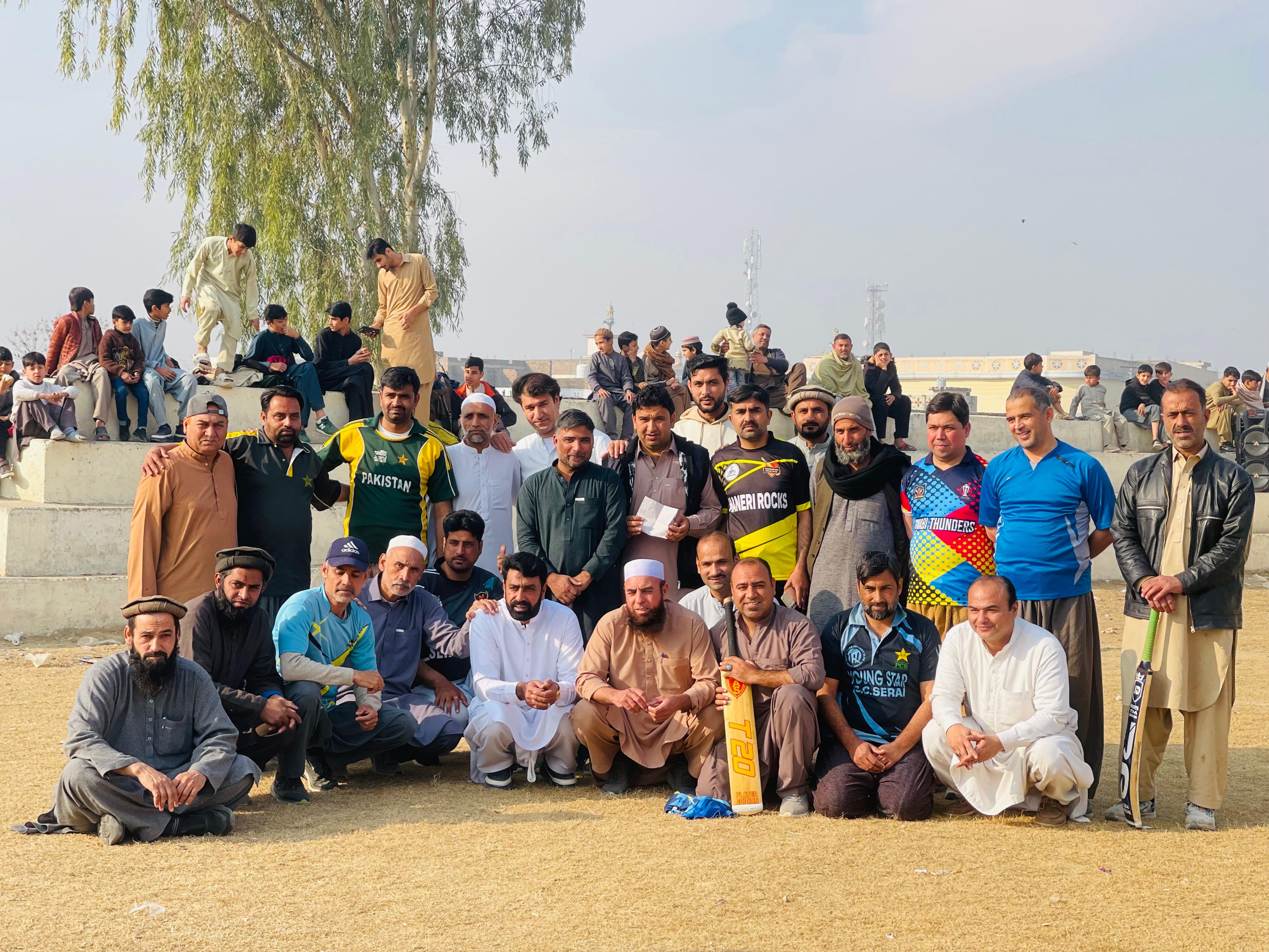 Cricket player portrait